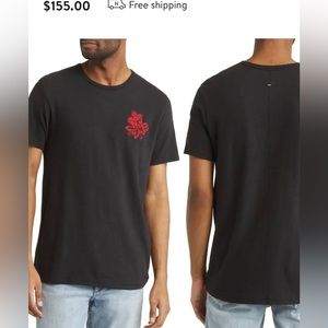 NWT Mens Rag & Bone Lunar New Year black tee size M